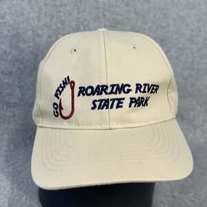 Roaring River State Park Fish Hook Hat Child Khaki Adjustable Strapback Cap‎